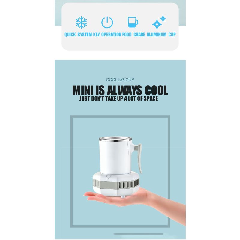 Refrigerador portátil Electric Summer Drink Beber Hervidor de refrigerador Instantáneo de enfriamiento rápido Taza de refresco frío Máquina de bebida pequeña Pequeña hervidor de electrodomésticos