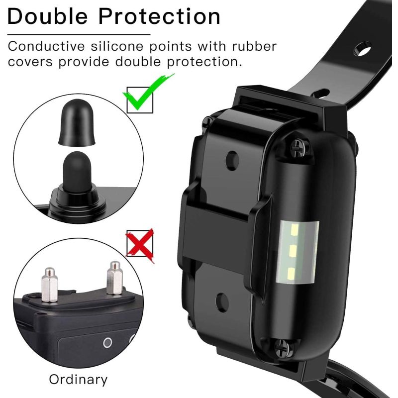 800m Electric Dog Training Colllar PET control remoto impermeable recargable con pantalla LCD para todo el tamaño de la vibración de choque