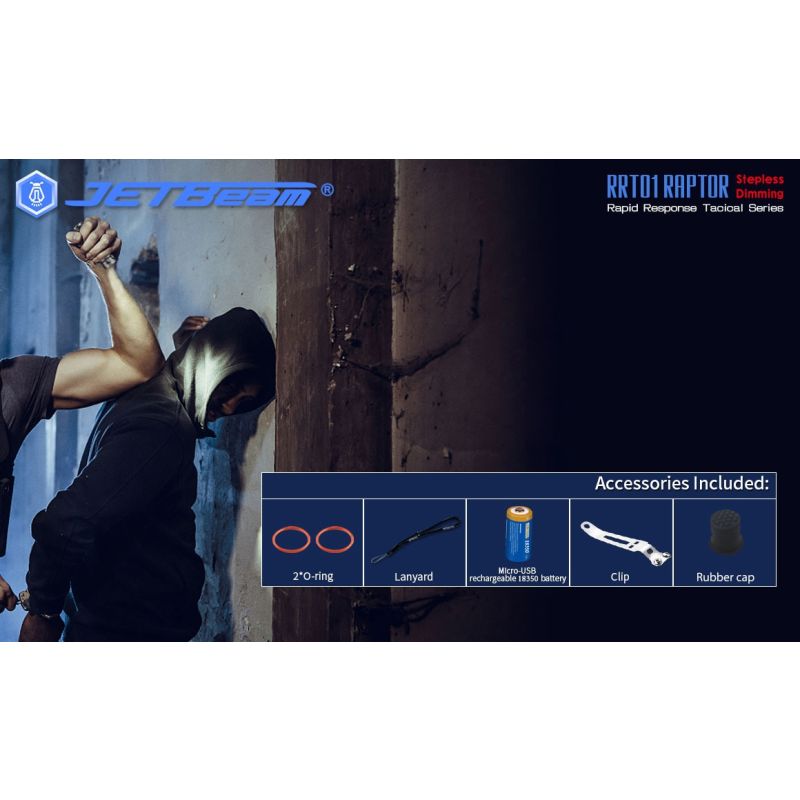 JETBEAM JET-RRT01 XP-L 950 LUMEN LED FLORTE DE EDC