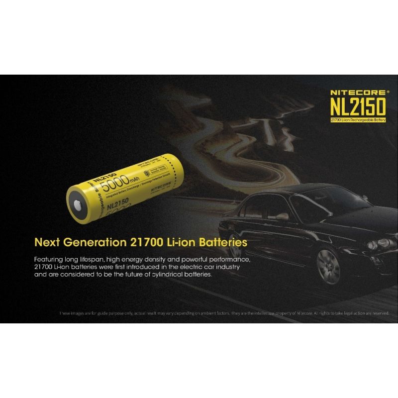 Nitecore NL2150 5000mAh 3.6V 18WH 21700 batería recargable de iones de litio
