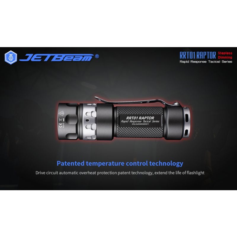 JETBEAM JET-RRT01 XP-L 950 LUMEN LED FLORTE DE EDC