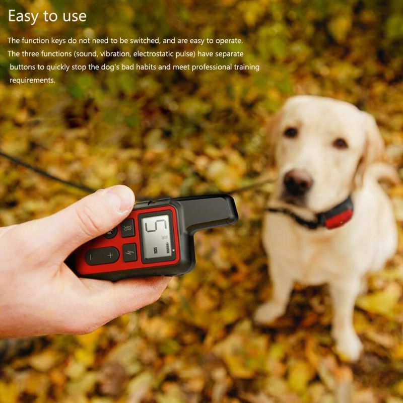 Nuevo collar de entrenamiento de perros recargable impermeable remoto de perros eléctrico de perros de perros con beep de vibración entrenamiento para perros collar de perro electrónico