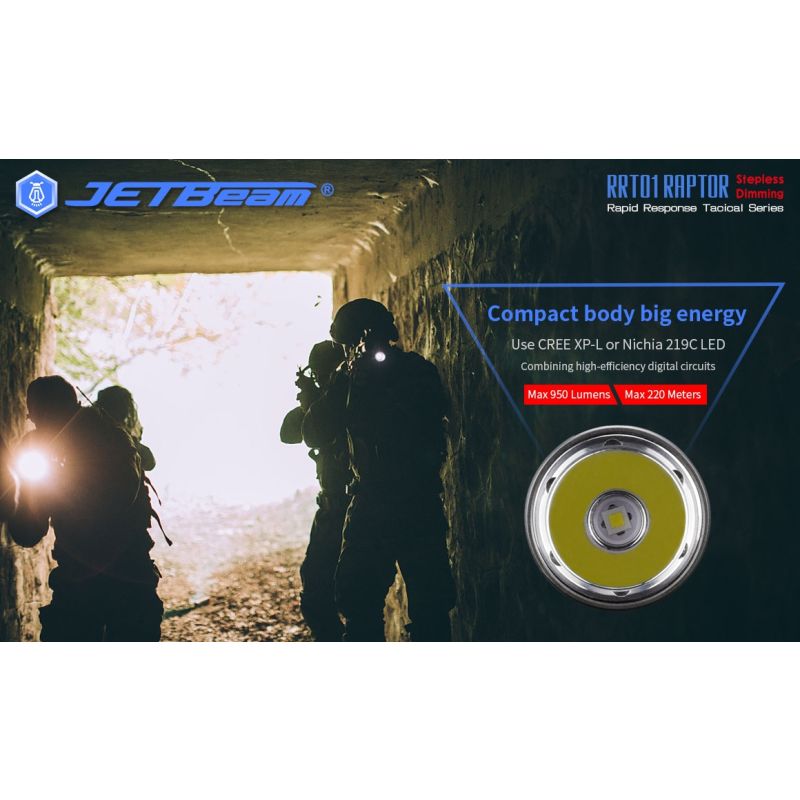 JETBEAM JET-RRT01 XP-L 950 LUMEN LED FLORTE DE EDC