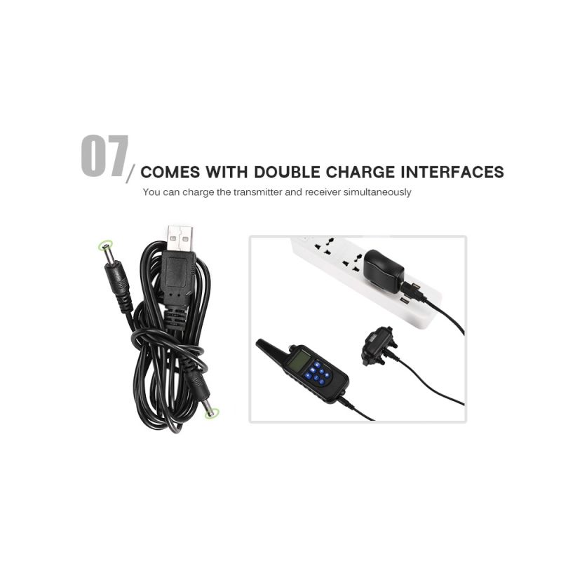 2020 Nuevo 800M Electric Training Collan Colllar PET control remoto impermeable recargable con pantalla LCD para todo el tamaño de la vibración de choque