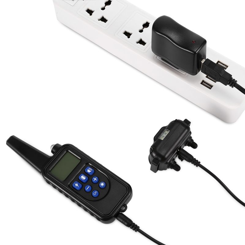 2020 Nuevo 800M Electric Training Collan Colllar PET control remoto impermeable recargable con pantalla LCD para todo el tamaño de la vibración de choque