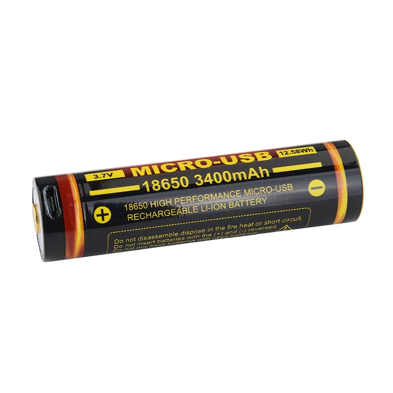 Trust Fire 18650 3400mAh 3.7v Micro USB Recargable Li-Ion Battería