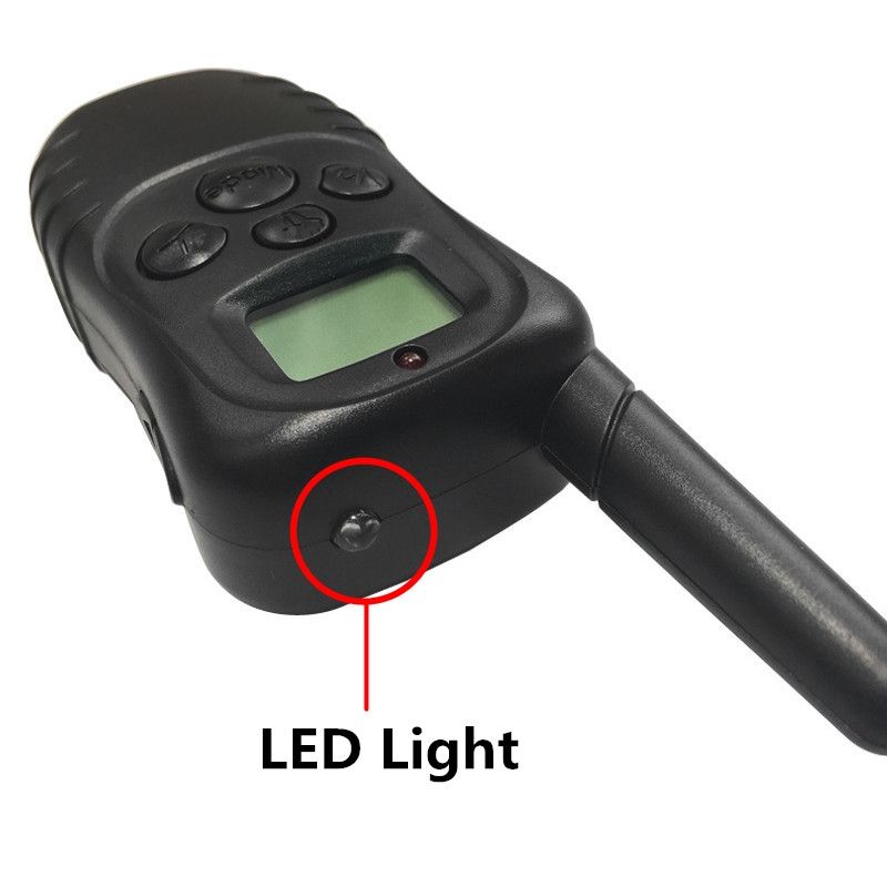 300M Electricero eléctrico de entrenamiento de perros, control remoto impermeable, control remoto, con control remoto LCD para todo tamaño, choque de vibración, collar de mascotas de sonido