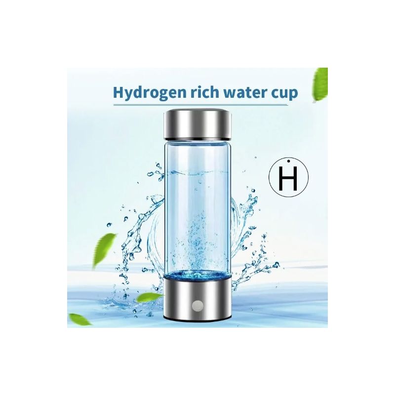 Generador de hidrógeno, filtro de taza de agua, fabricante de ionizador, agua rica en hidrógeno, súper antioxidantes portátiles, botella de hidrógeno ORP de 420ml