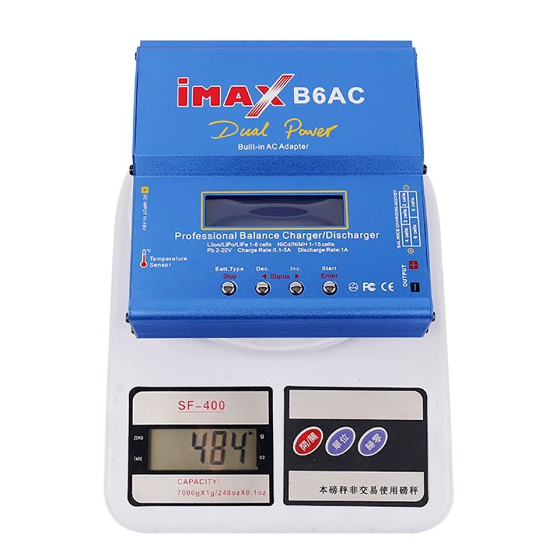 Cargador Imax B6AC RC 80W 6A cargador de equilibrio pantalla LCD Digital Li-ion LiFe Nimh Nicd PB Lipo descargador de batería
