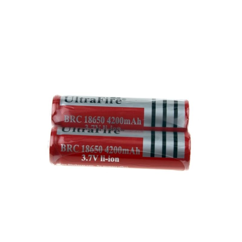 UltraFire BRC 4200mAH 3.7V Li-Ion recargable 18650 Batería (1 par)