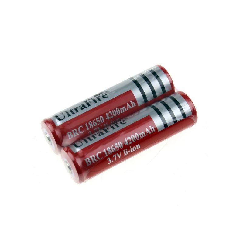 UltraFire BRC 4200mAH 3.7V Li-Ion recargable 18650 Batería (1 par)