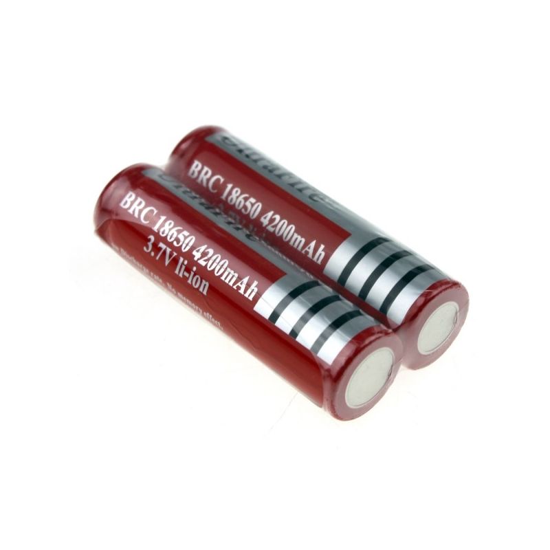UltraFire BRC 4200mAH 3.7V Li-Ion recargable 18650 Batería (1 par)