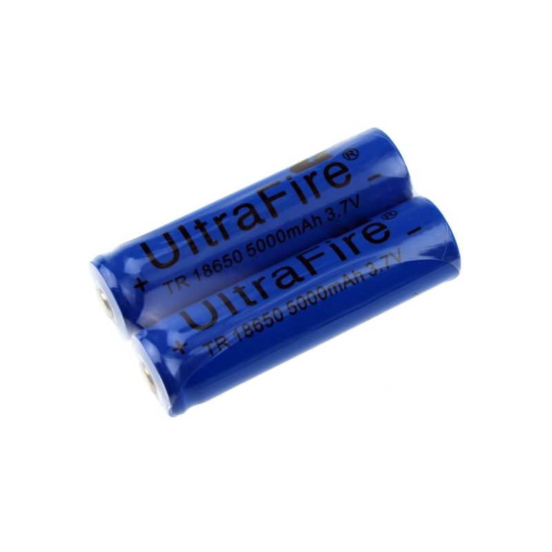 UltraFire TR 5000mAh 3.7V 18650 Batería recargable de iones de litio (1 par)