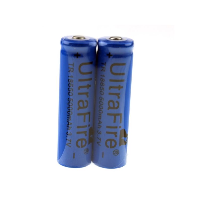 UltraFire TR 5000mAh 3.7V 18650 Batería recargable de iones de litio (1 par)