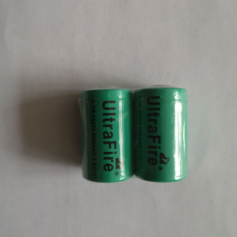 UltraFire TR 15270 800mAh 3.0V batería recargable de ion
