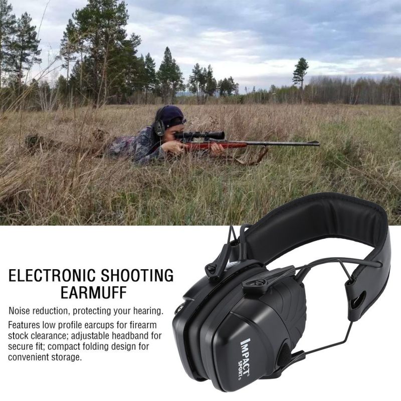 IMPACT SPORT Tactical Electronic Shooting Earmuff Deportes al aire libre Auriculares antiruido Impacto Audición de amplificación de sonido