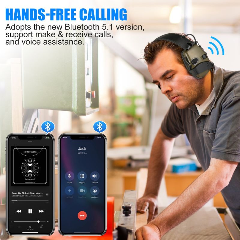 IMPACT SPORT Tactical Electronic Shooting Earmuff Deportes al aire libre Auriculares antiruido Impacto Audición de amplificación de sonido