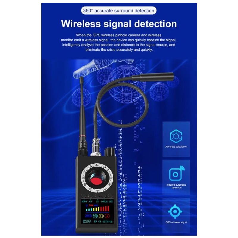 K19 Detector de señal RF inalámbrico Rastreador GPS