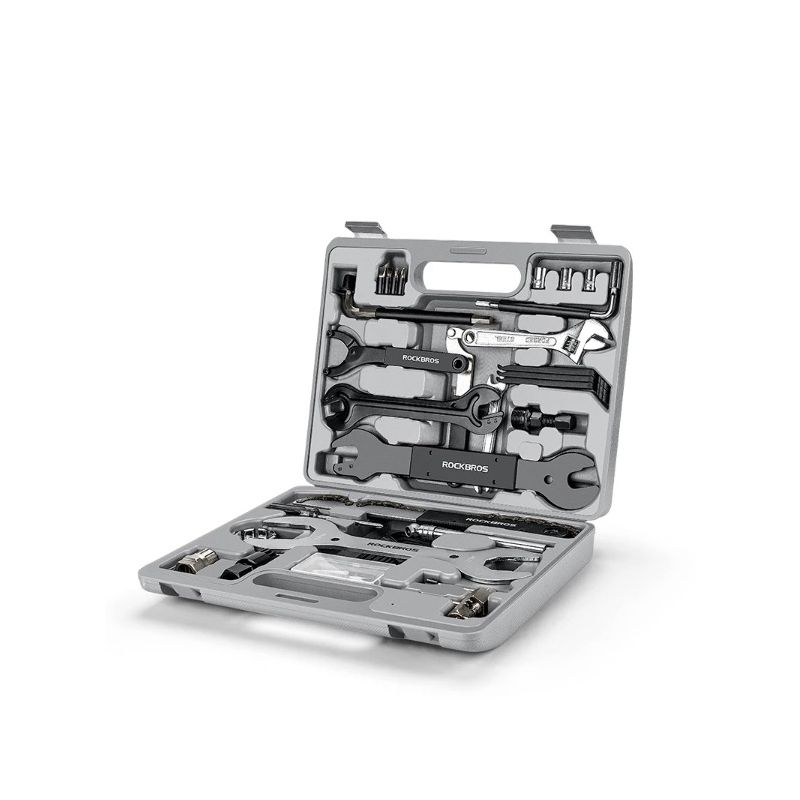 ROCKBROS-Juegos de herramientas de reparación de bicicletas, herramientas profesionales de reparación de bicicletas, juego de herramientas de reparación de bicicletas multifunción, juegos de reparación de ciclismo