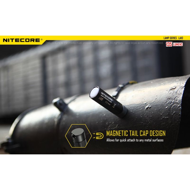 Nitecore LA10 135 Lumens Mini EDC Camping Nichia XP-G2 S3 Linterna LED