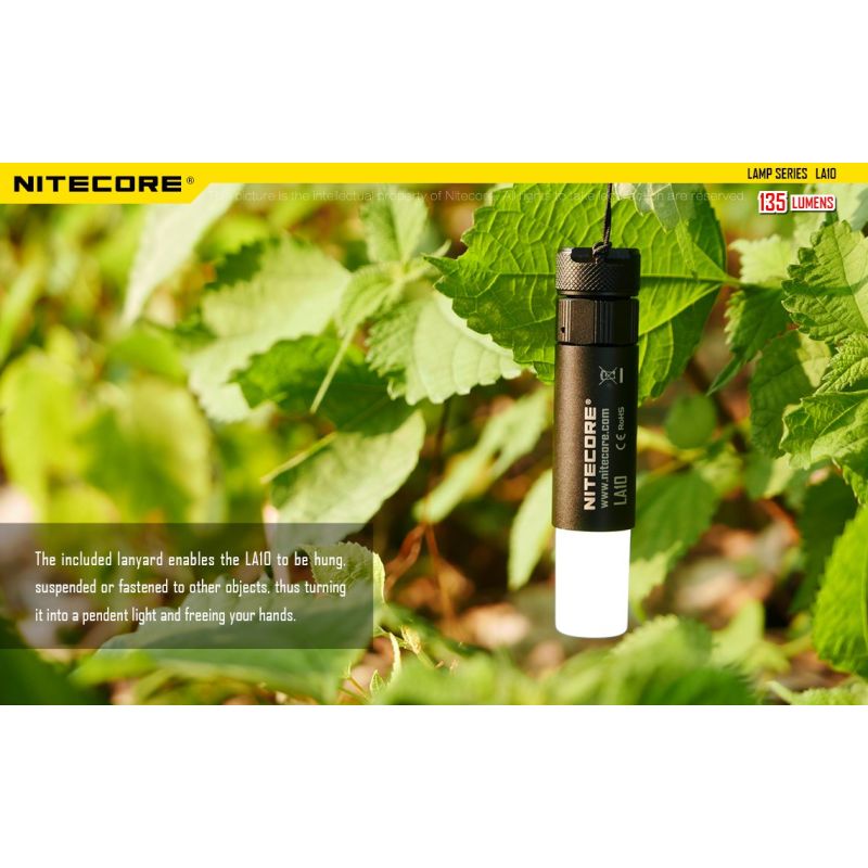 Nitecore LA10 135 Lumens Mini EDC Camping Nichia XP-G2 S3 Linterna LED
