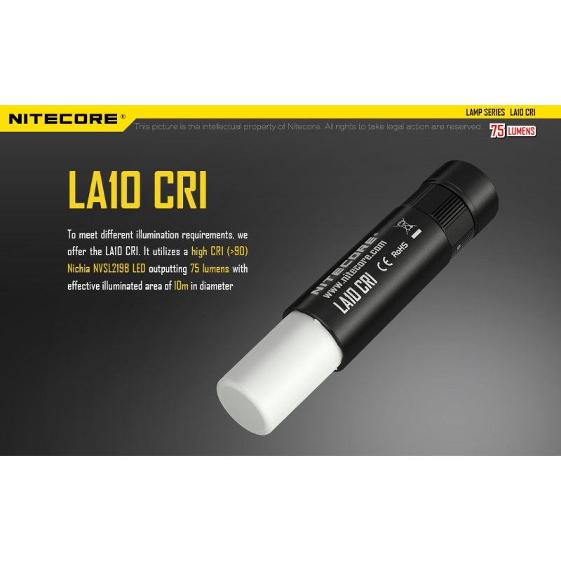 Nitecore LA10 135 Lumens Mini EDC Camping Nichia XP-G2 S3 Linterna LED