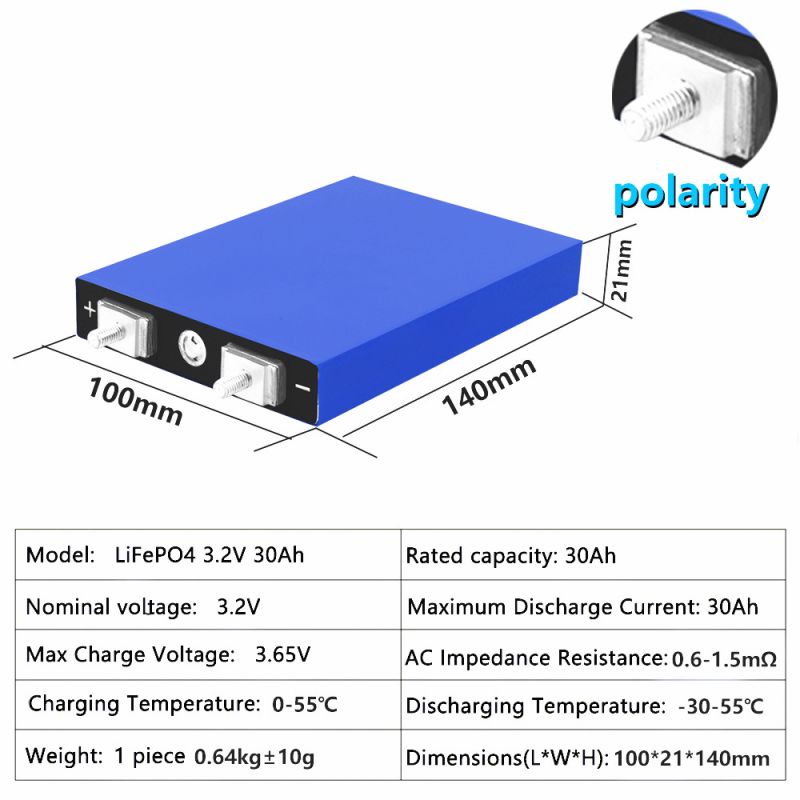 LiitoKala 3,2 V 30Ah Lifepo4 batería 4S 12,8 V paquete de batería de fosfato de hierro y litio, vehículo eléctrico de motocicleta Solar
