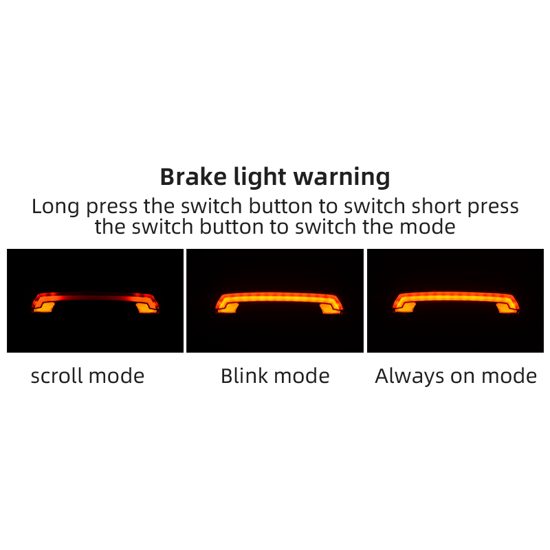 ROCKBROS LKWD-R1 Luz de bicicleta Smart USB LED Control remoto inalámbrico Luz trasera de bicicleta MTB Carretera Señal de giro láser Lámpara de ciclismo Luz trasera