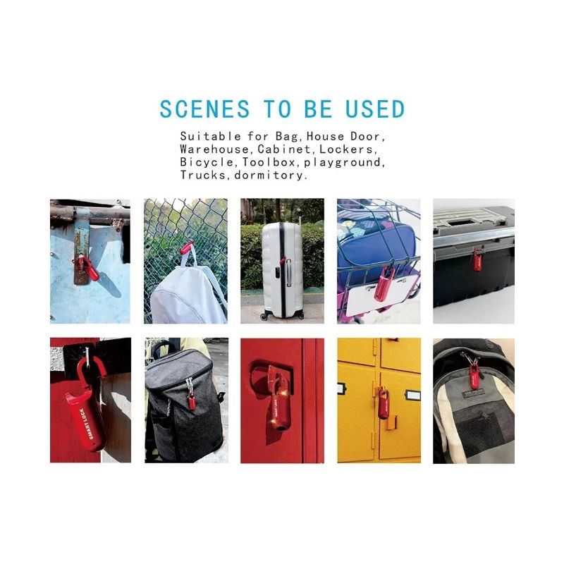 Mini candado de huella digital, cerradura de equipaje sin llave USB, cerradura electrónica, cerradura de puerta biométrica inteligente con huella digital, desbloqueo rápido para viajes