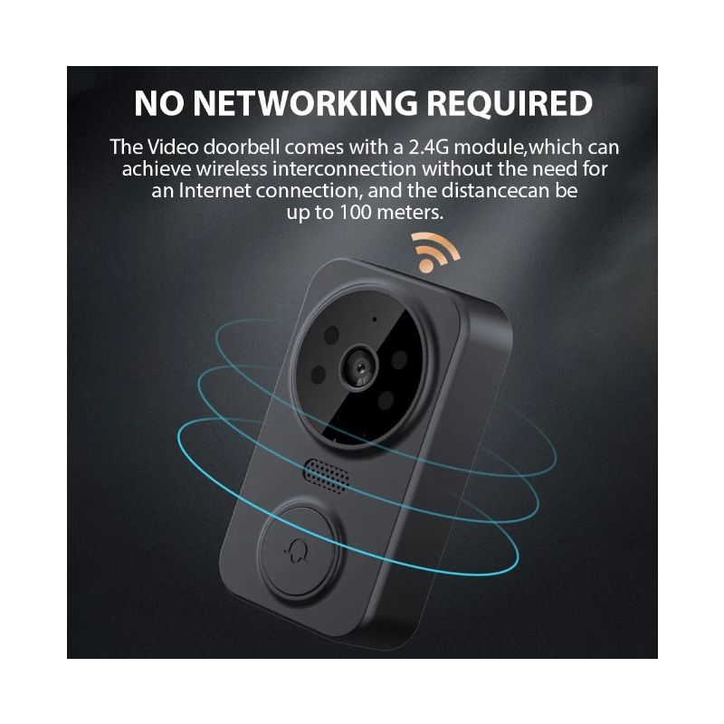 Timbre de puerta inalámbrico M12, videoportero con WIFI, timbre de puerta con visión nocturna IR, cámara de mirilla ocular, pantalla IPS de 4,3 pulgadas, timbre Visual