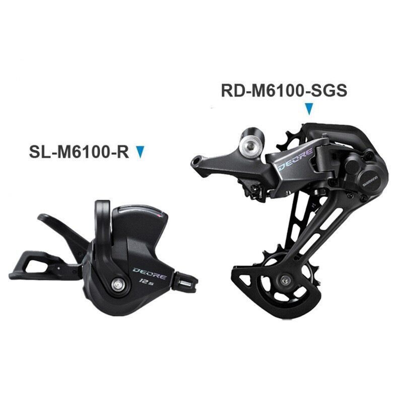 SHIMANO DEORE M6100 12s Grupo SL M6100 PALANCA DE CAMBIO RD M6100 SGS CAMBIO TRASERO 12 velocidades 12V INTERRUPTOR DE CAMBIO Básico