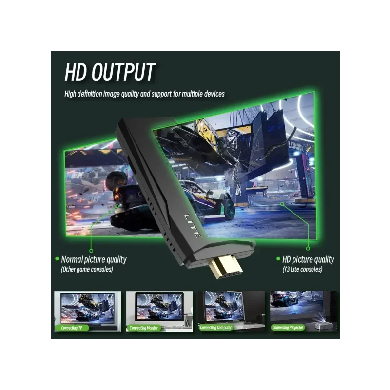 Consola de videojuegos M8, controlador inalámbrico doble 2,4G, Game Stick, juegos Retro 4K