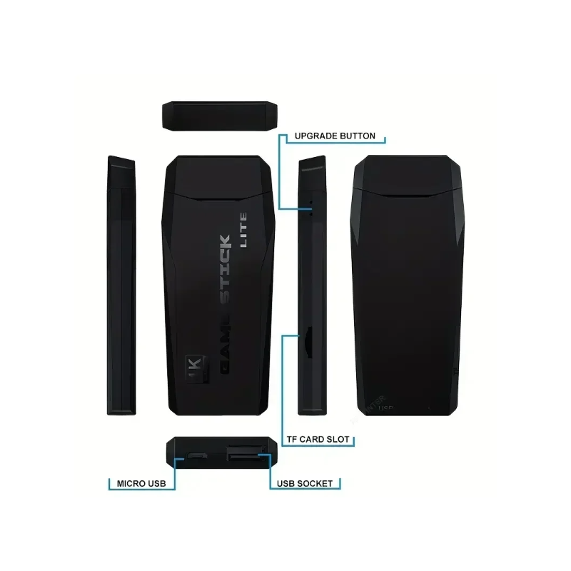 Consola de videojuegos M8, controlador inalámbrico doble 2,4G, Game Stick, juegos Retro 4K