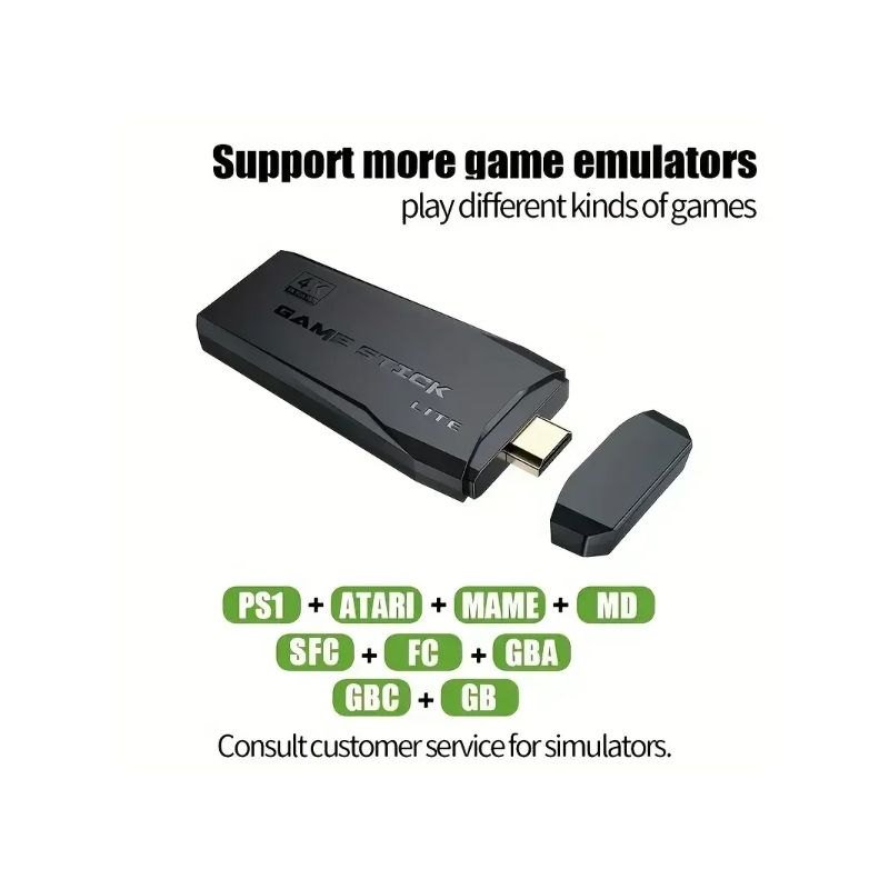 Consola de videojuegos M8, controlador inalámbrico doble 2,4G, Game Stick, juegos Retro 4K