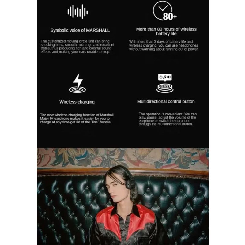 Marshall Major IV 4 Auriculares Bluetooth