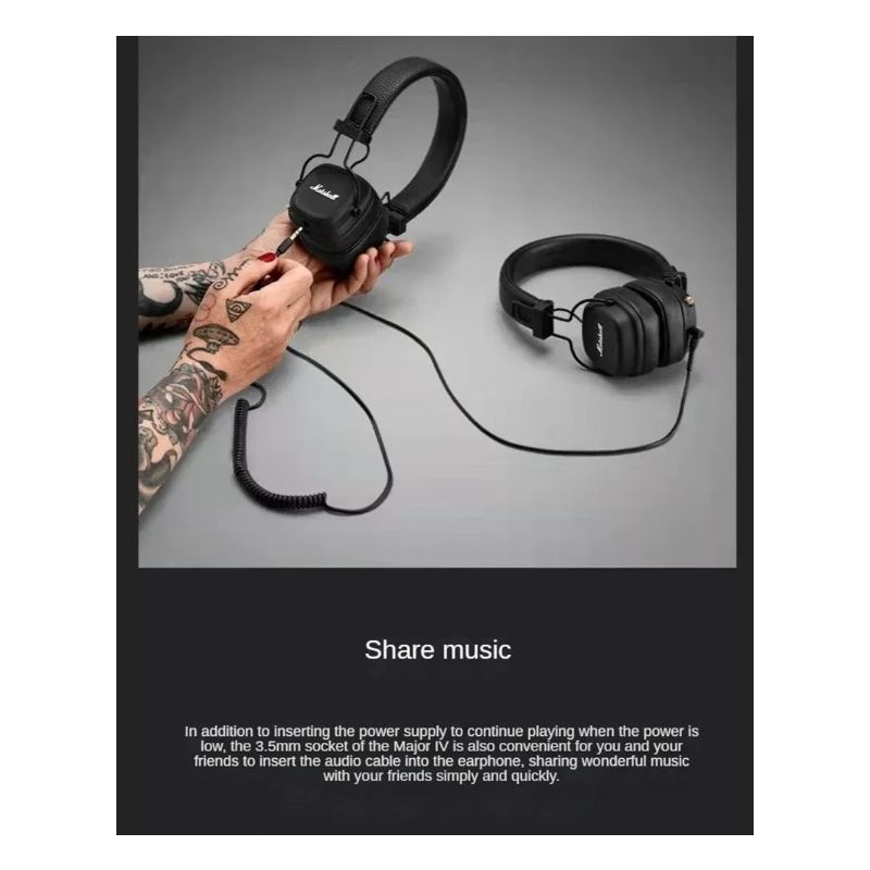 Marshall Major IV 4 Auriculares Bluetooth