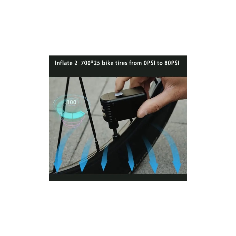Mini bomba de aire eléctrica para bicicleta, inflador inalámbrico portátil, válvula Presta Schrader, accesorios para bicicleta de montaña y carretera al aire libre
