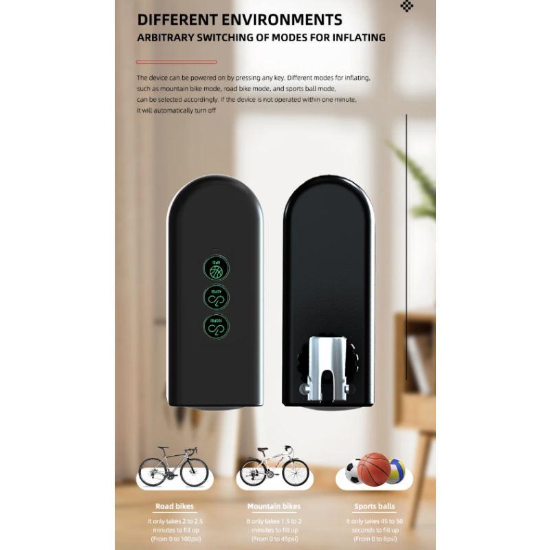 Mini bomba de bicicleta Mini bomba de aire eléctrica portátil Inflador de neumáticos recargable de mano