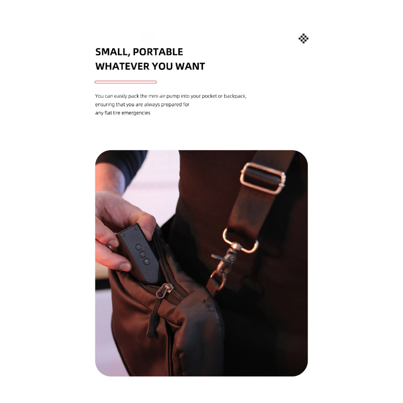 Mini bomba de bicicleta Mini bomba de aire eléctrica portátil Inflador de neumáticos recargable de mano