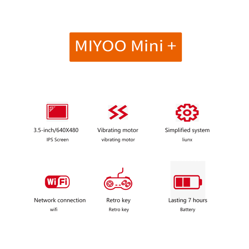 MIYOO Mini Plus consola de juegos portátil Retro V2 Mini pantalla IPS consola de videojuegos clásica sistema Linux