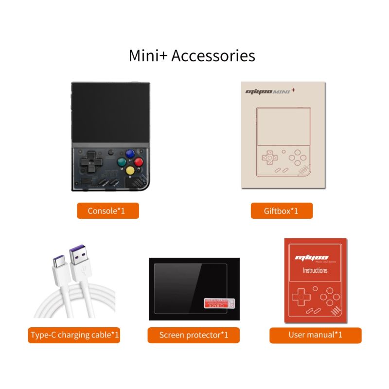 MIYOO Mini Plus consola de juegos portátil Retro V2 Mini pantalla IPS consola de videojuegos clásica sistema Linux
