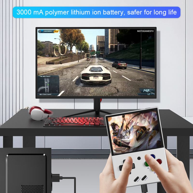 MIYOO Mini Plus consola de juegos portátil Retro V2 Mini pantalla IPS consola de videojuegos clásica sistema Linux