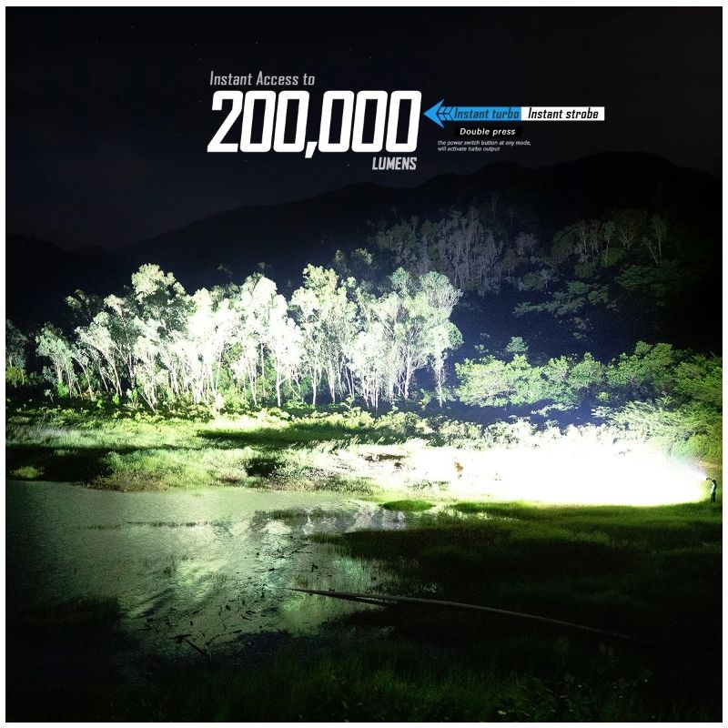 IMALENT MS32 Linterna LED de alta potencia de 200000 lúmenes
