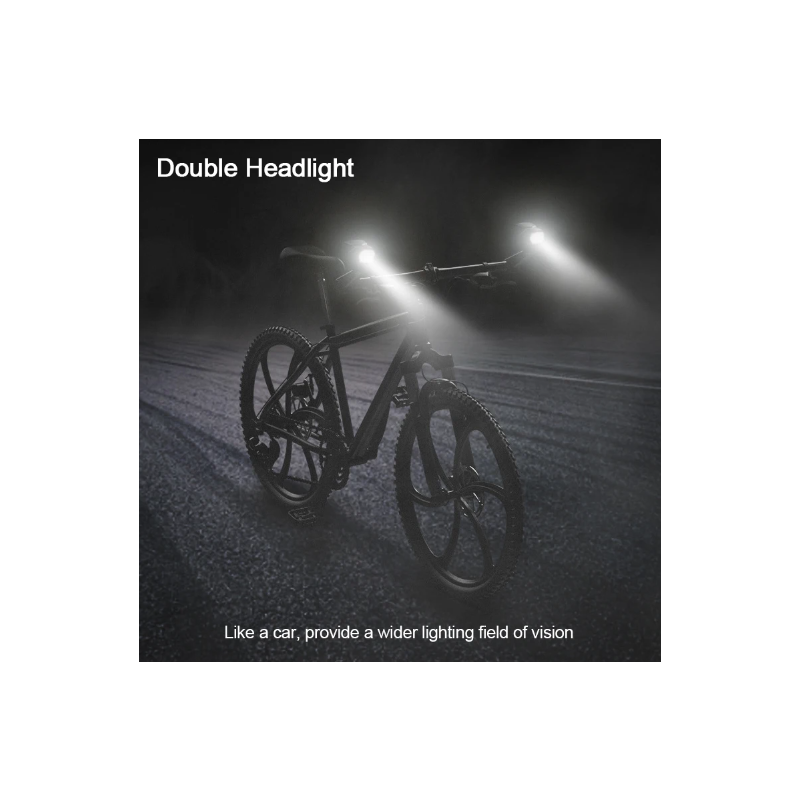 Faro de espejo retrovisor CarryBright CB800, luz de bicicleta de espejo trasero