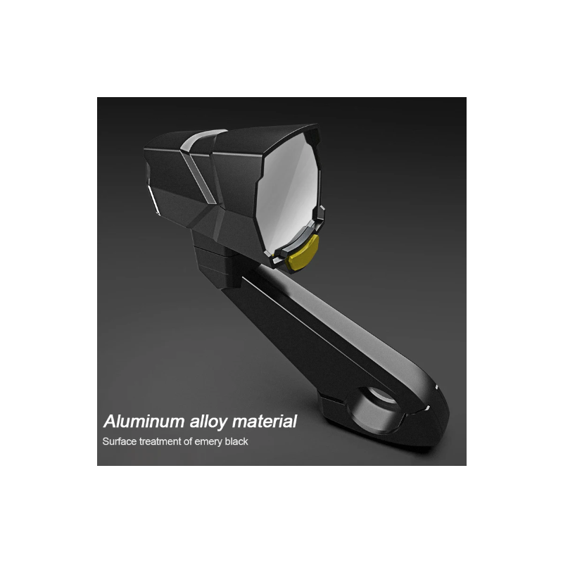 Faro de espejo retrovisor CarryBright CB800, luz de bicicleta de espejo trasero