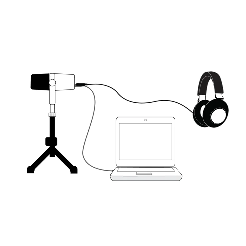 Micrófono dinámico profesional MV7 para Podcast, teléfono inteligente, ordenador, micrófono con cable en vivo para grabación de Podcasting, transmisión en vivo