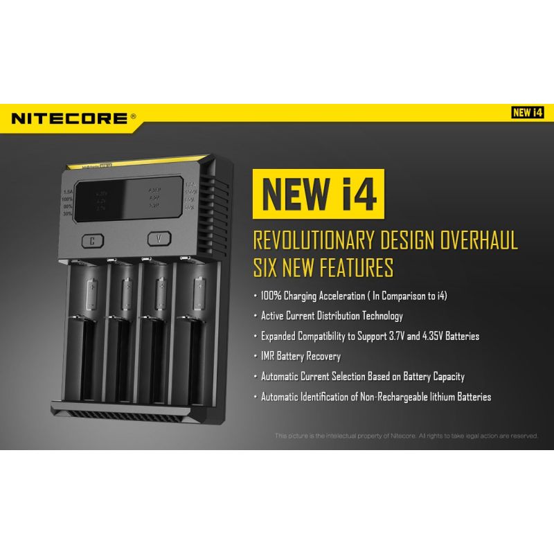 Nitecore New i4 Li-Ion Battery Cargador