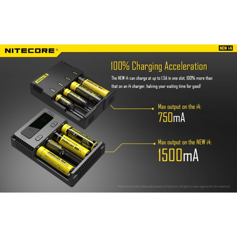 Nitecore New i4 Li-Ion Battery Cargador