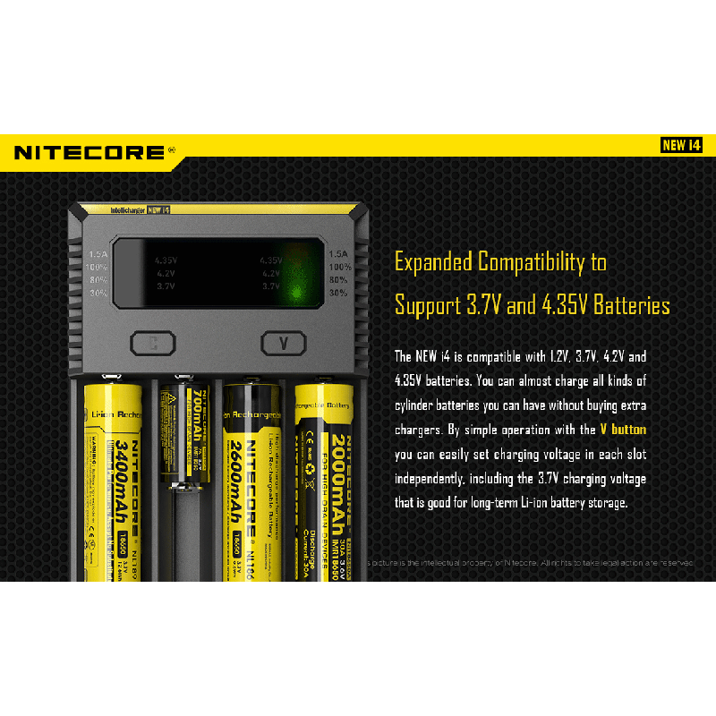 Nitecore New i4 Li-Ion Battery Cargador