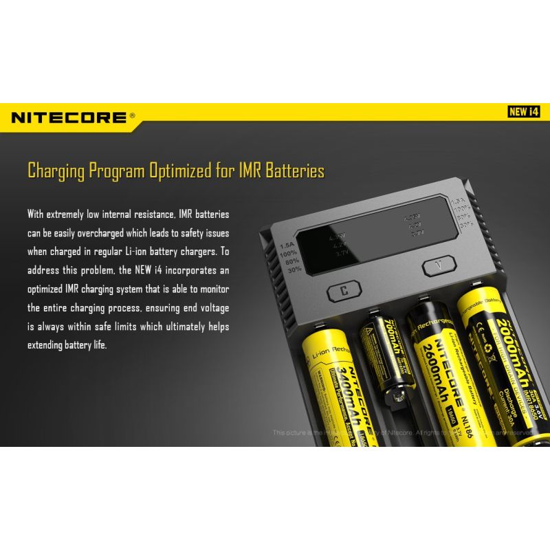 Nitecore New i4 Li-Ion Battery Cargador